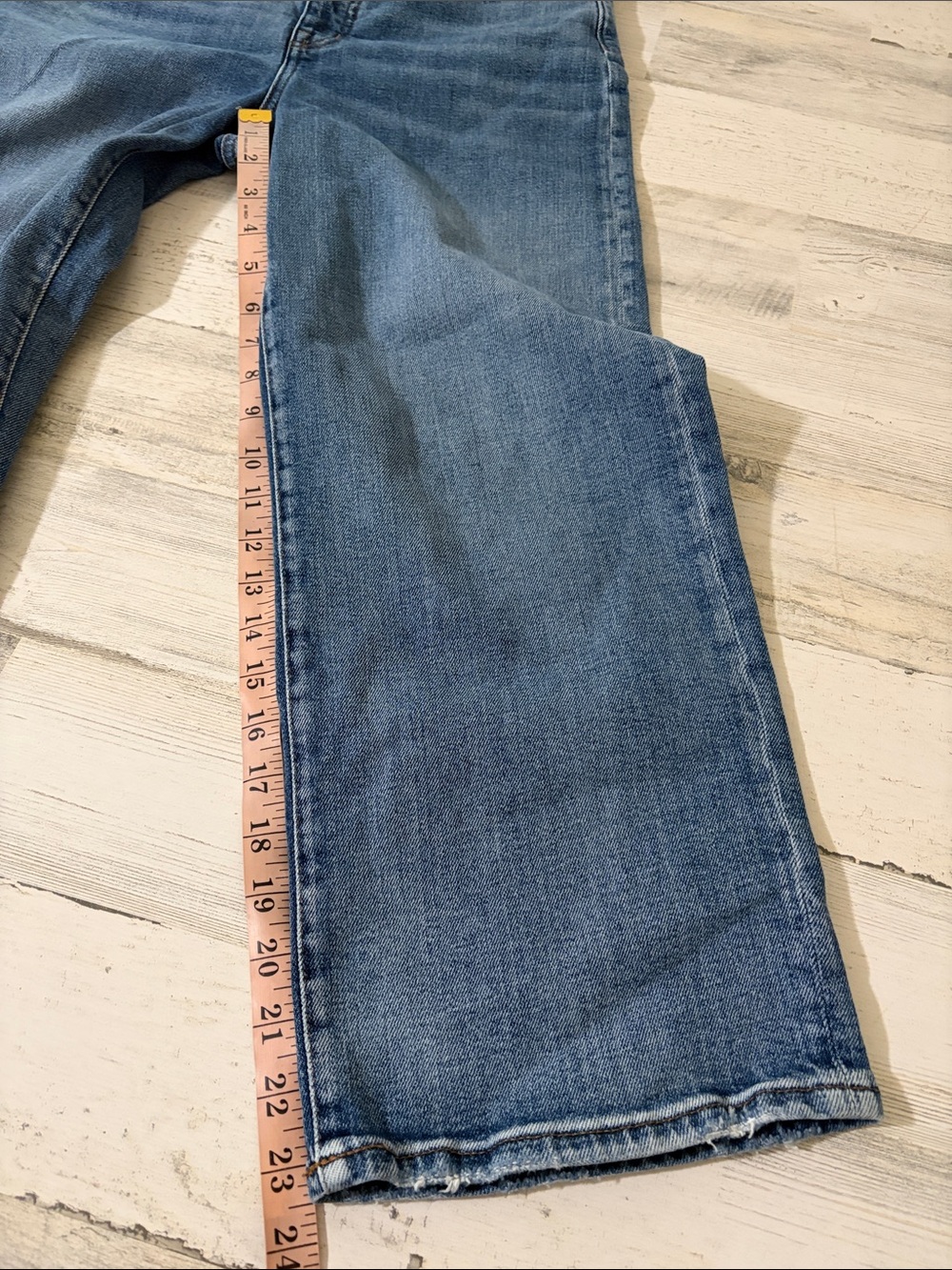 Madewell Slim Wide Leg Crop Jeans Size 28 - Picture 12 of 15
